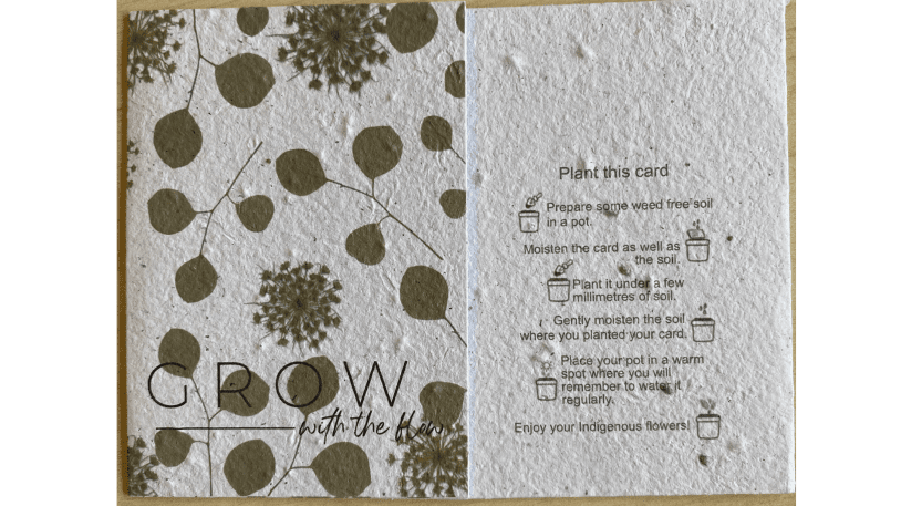 Card with message